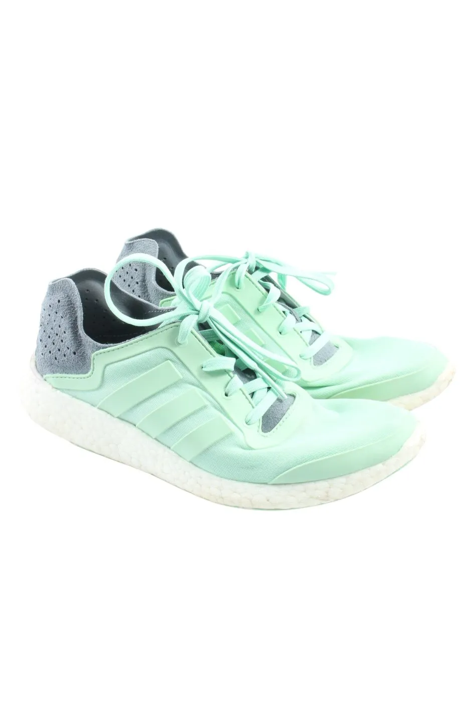 Adidas Basket à lacet vert-gris clair style décontracté