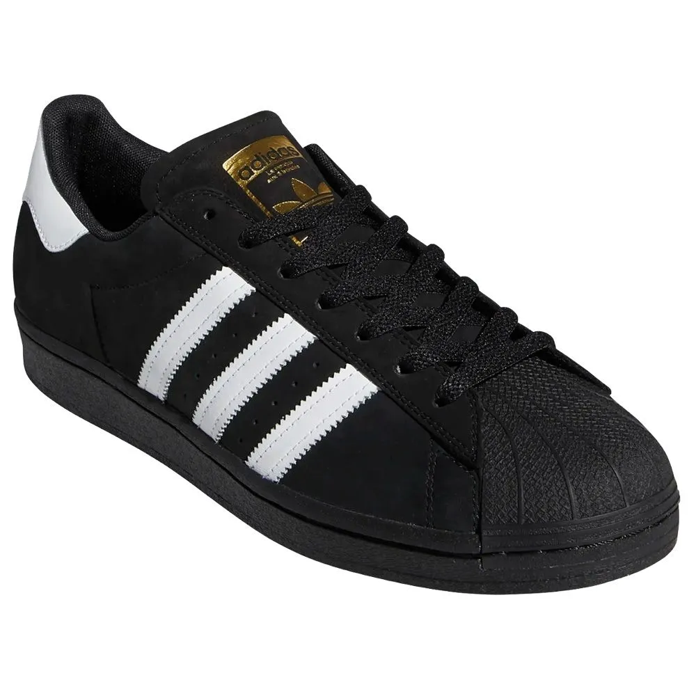 Adidas Superstar Adv Core Black Footwear White Metallic Gold