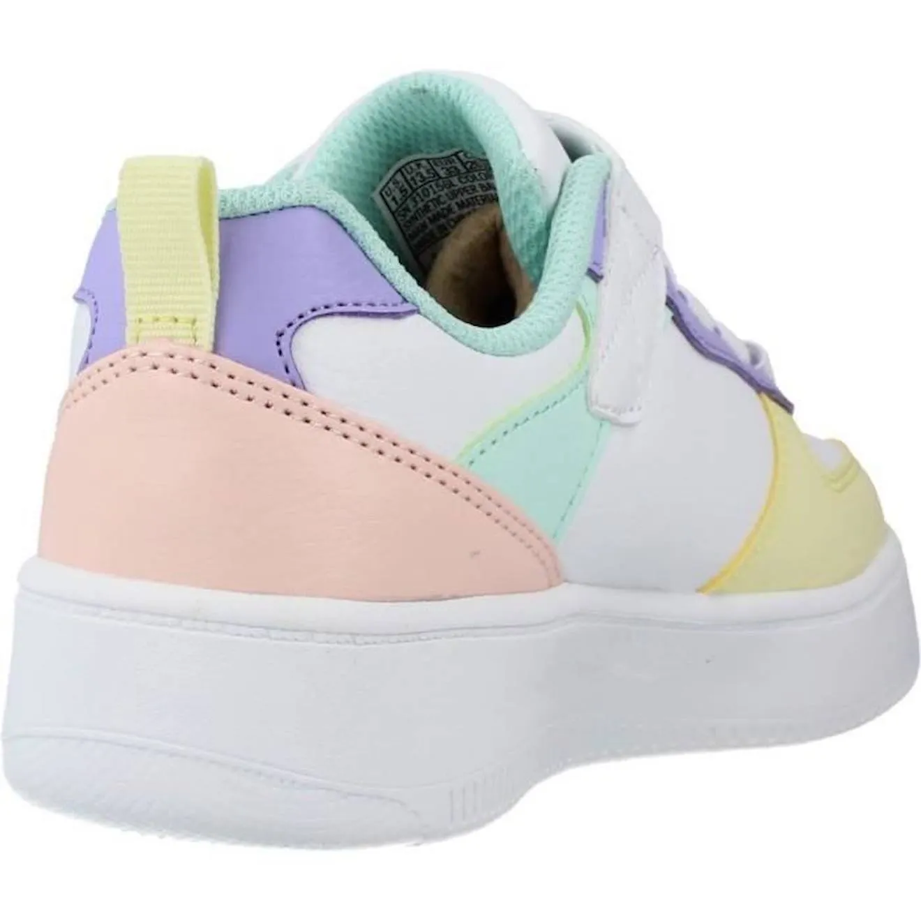 Basket enfant - SKECHERS - Court 92 - Blanc - Lacets blanc - Skechers