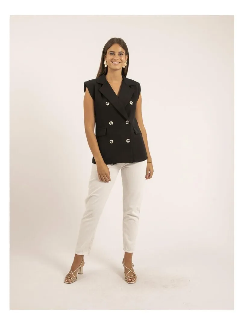 Blazer sans manches UVIDA - Noir