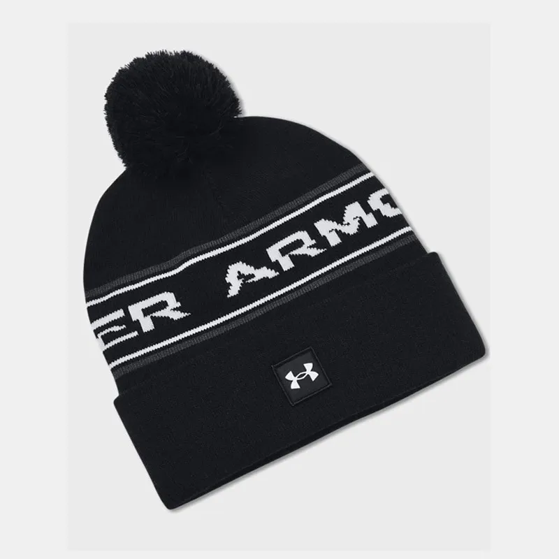 Bonnet à pompon Homme Under Armour Halftime - Noir/Blanc