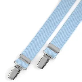 Bretelles slim Bleu ciel uni Mattis
