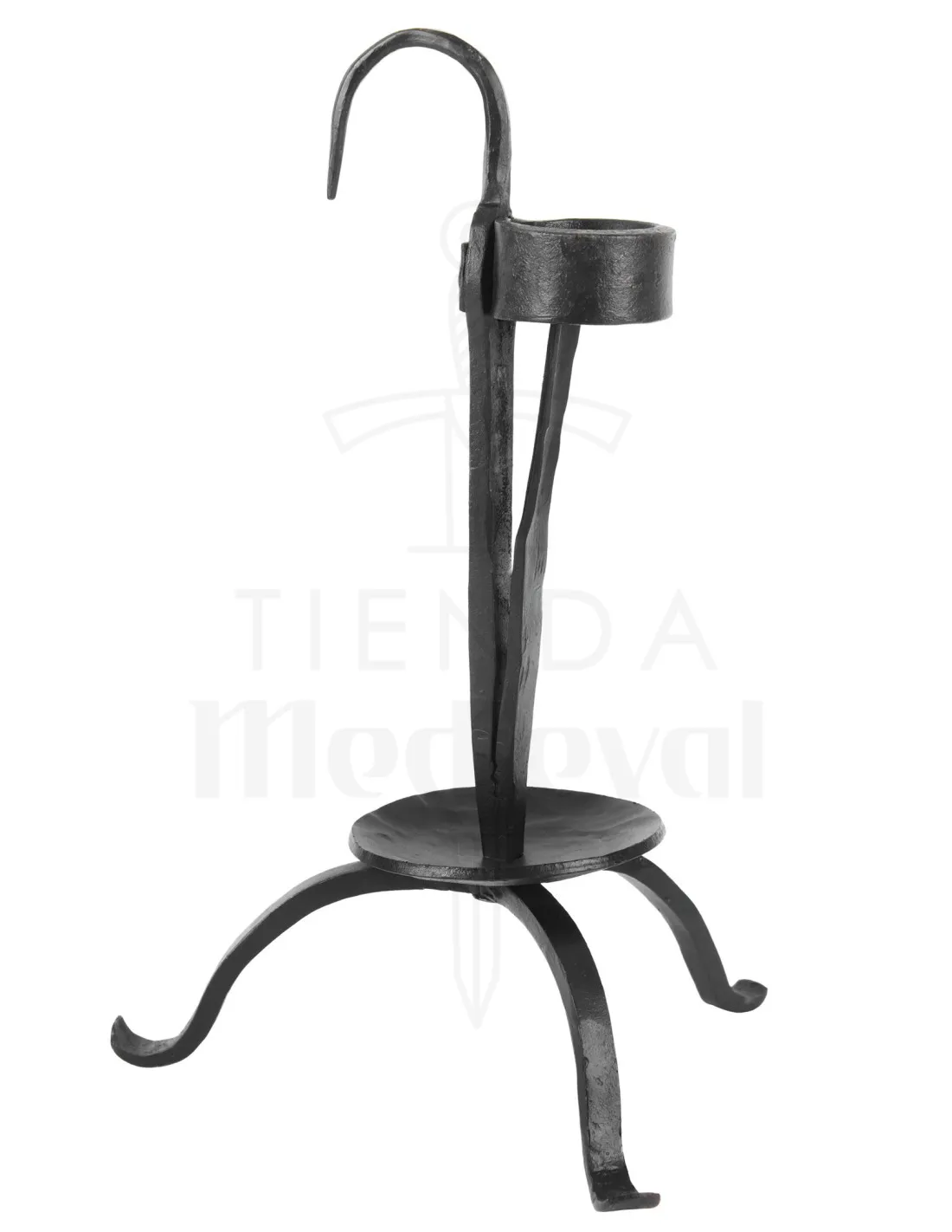 Candélabre de table médiéval forgé à la main (24 cm.) ⚔️ Tienda-Medieval - ⚔️ Boutique-Epees