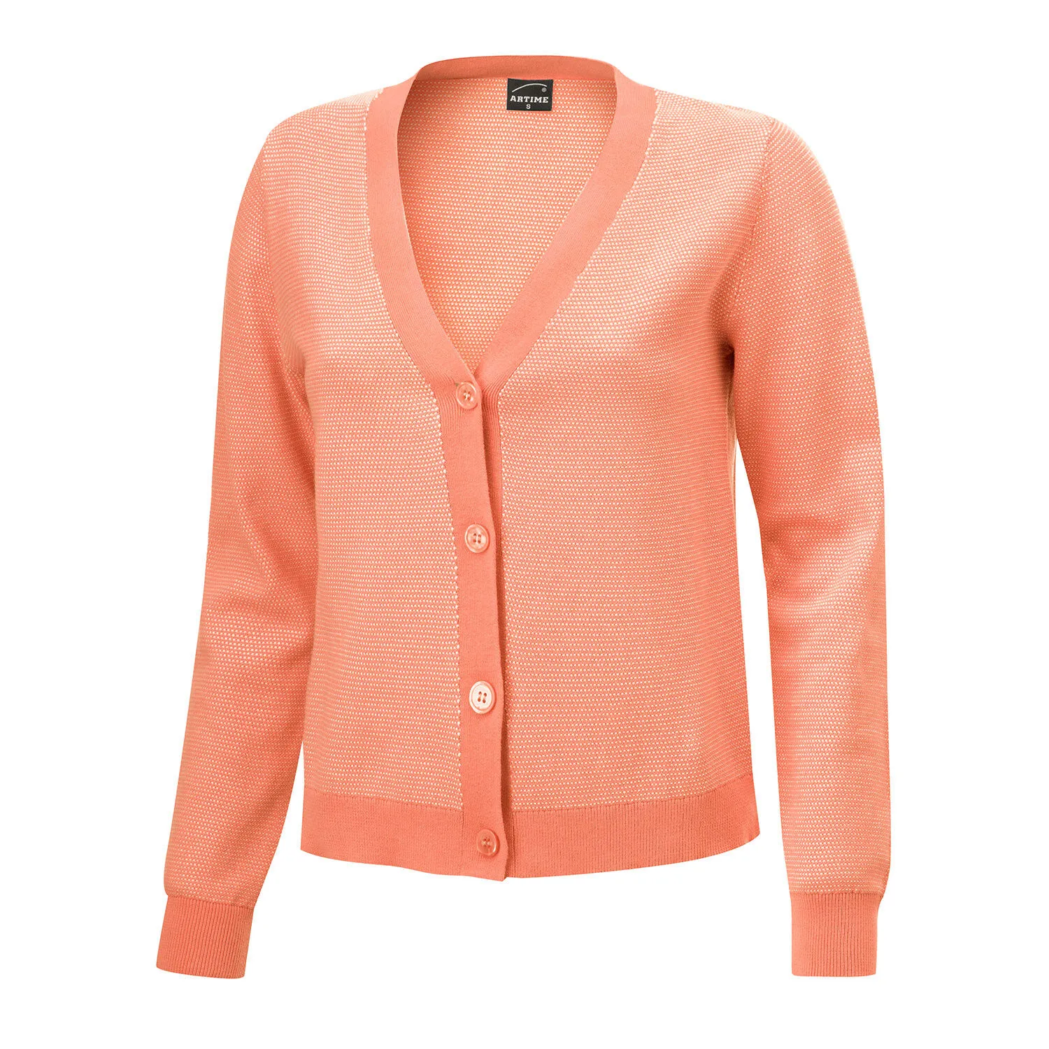 Cardigan bicolore boutonné avec structure ⋆ Lehner Versand