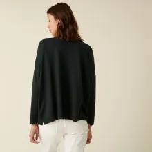 Cardigan boutonné à poches en laine mérinos - Ava