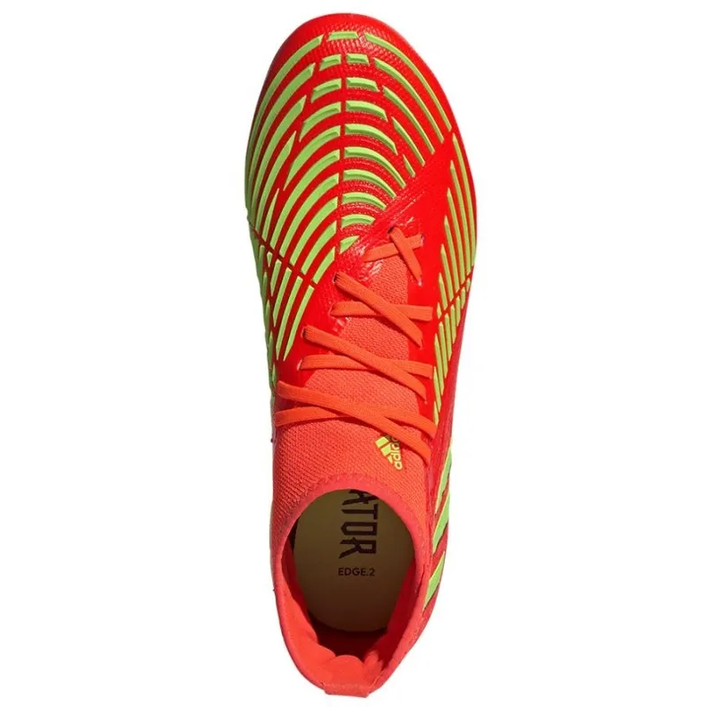 Chaussures Adidas Predator Edge.2 Fg M GW1009 rouge oranges et rouges