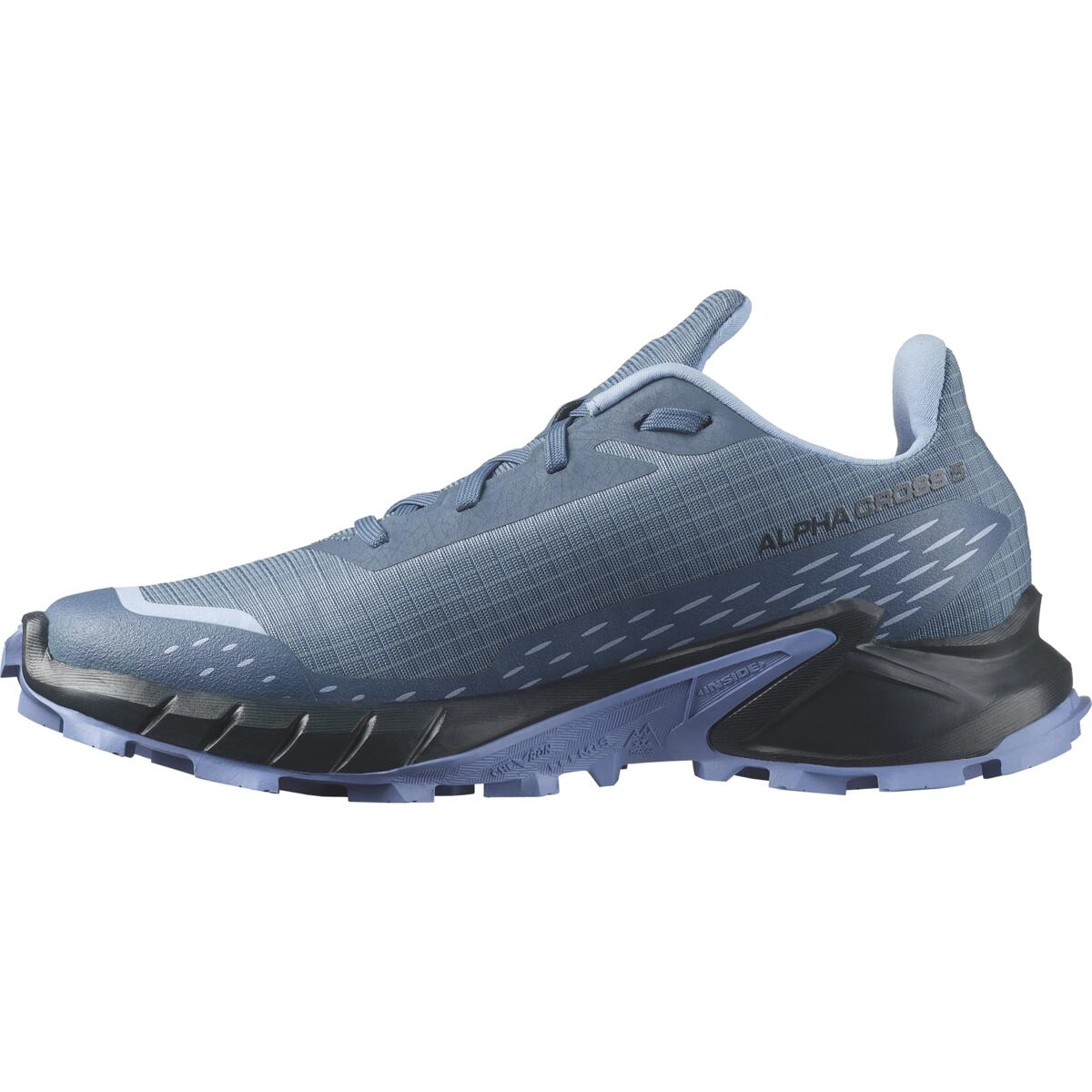 Chaussures de Trail Salomon Femme Alphacross 5 Bering Sea Carbon Blue Heron