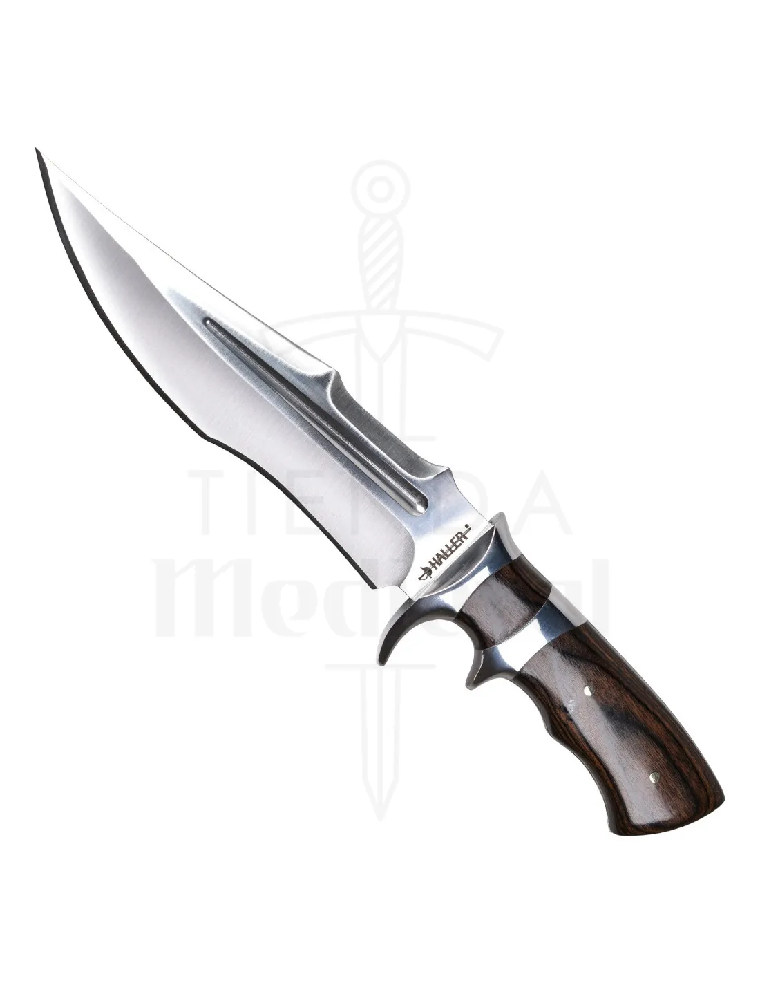 Couteau de chasse modèle Bowie avec étui (31 cm.) ⚔️ Boutique Épées