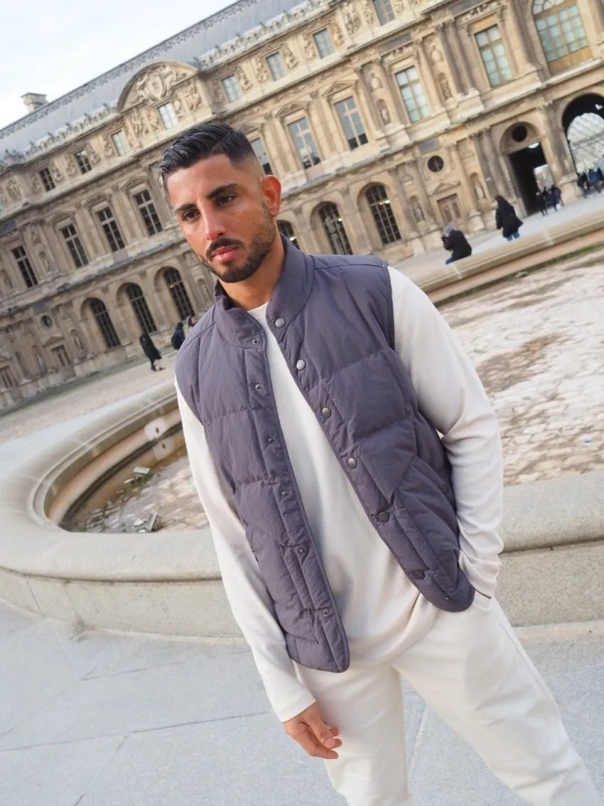 Doudoune sans manches matelassé