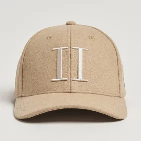 Encore Wool Baseball Cap Dark Sand Melange