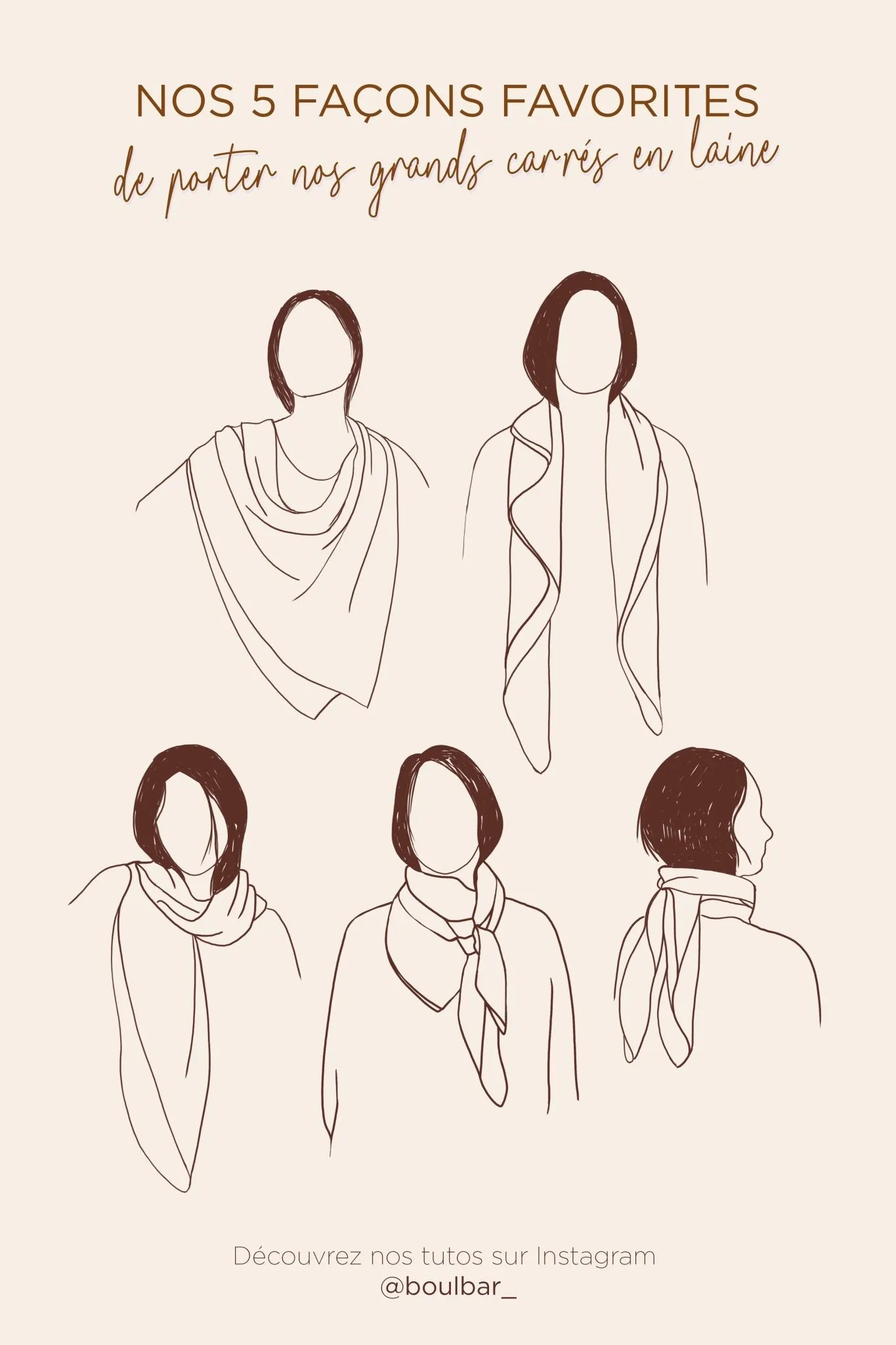 Foulard Laine - Coloriage - Bronze