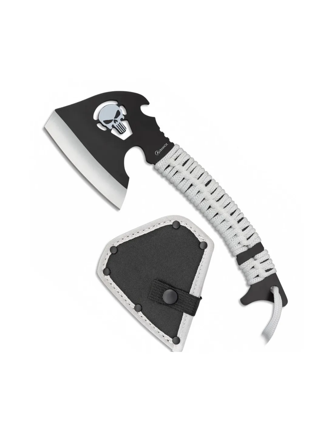 Hache Tomahawk Crâne Blanc ⚔️ Boutique Épées