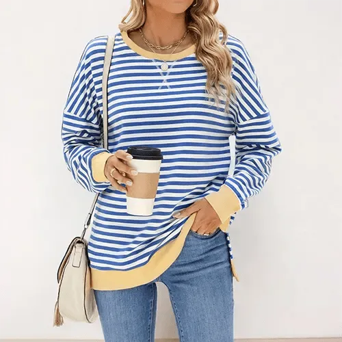 Marise | Sweat-shirt décontracté rayé pour femme