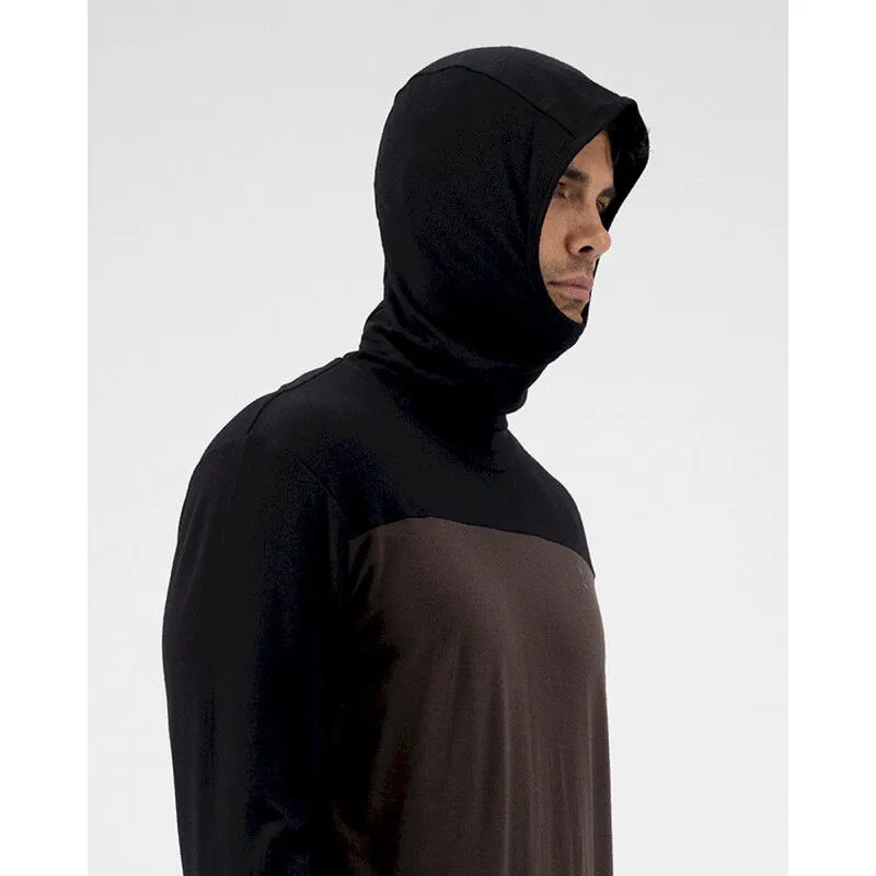 Mons Royale Yotei Merino Powder Hood Long Sleeve - T-shirt en laine mérinos homme