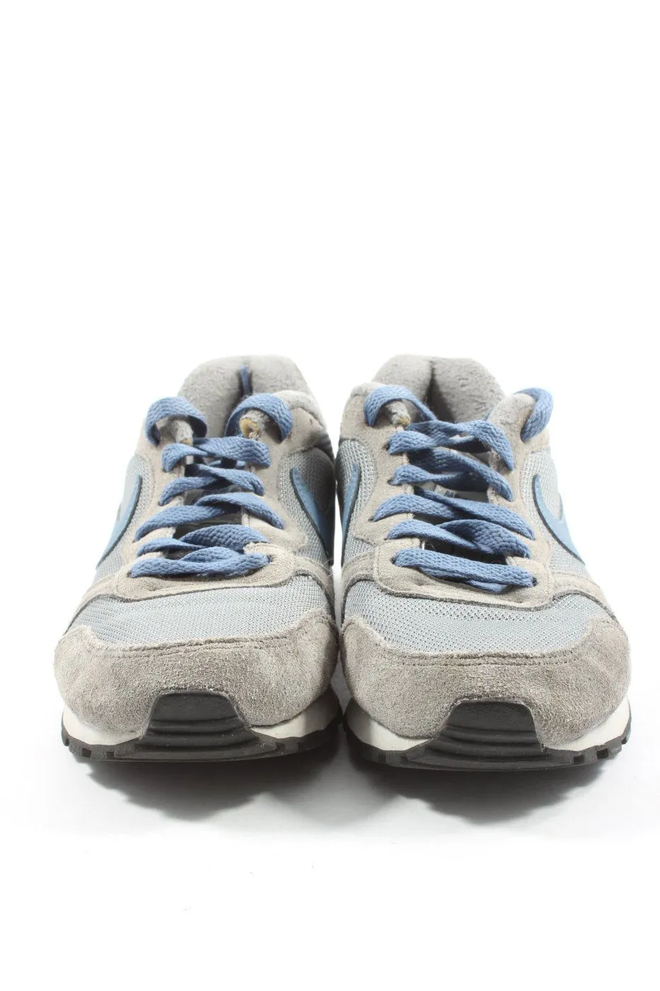 Nike Chaussure skate gris clair-bleu lettrage imprimé style décontracté
