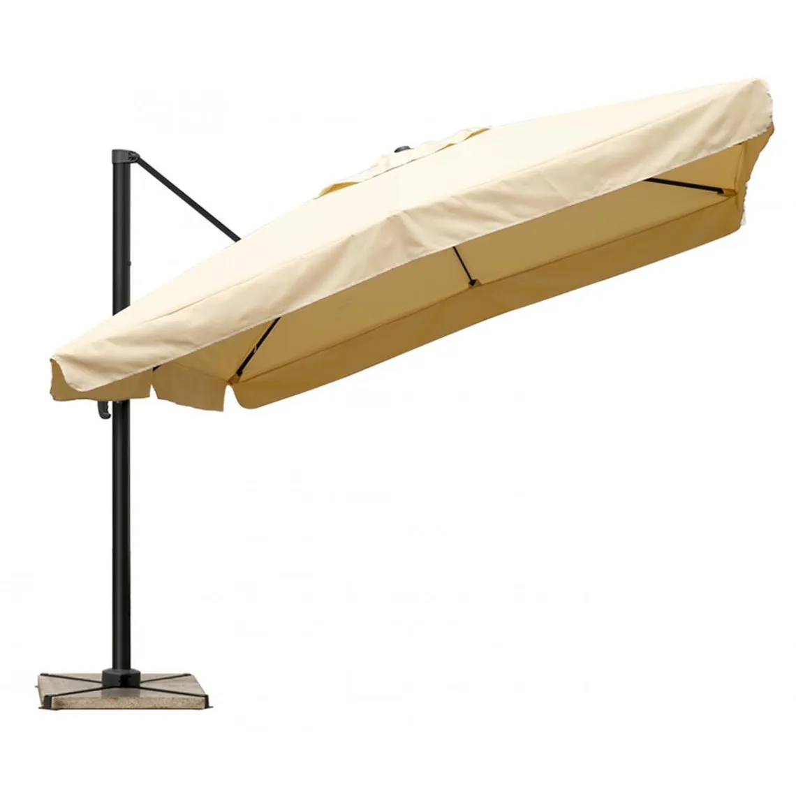 Parasol Avec Volets 3x3m Sable MIKA | 3 Suisses