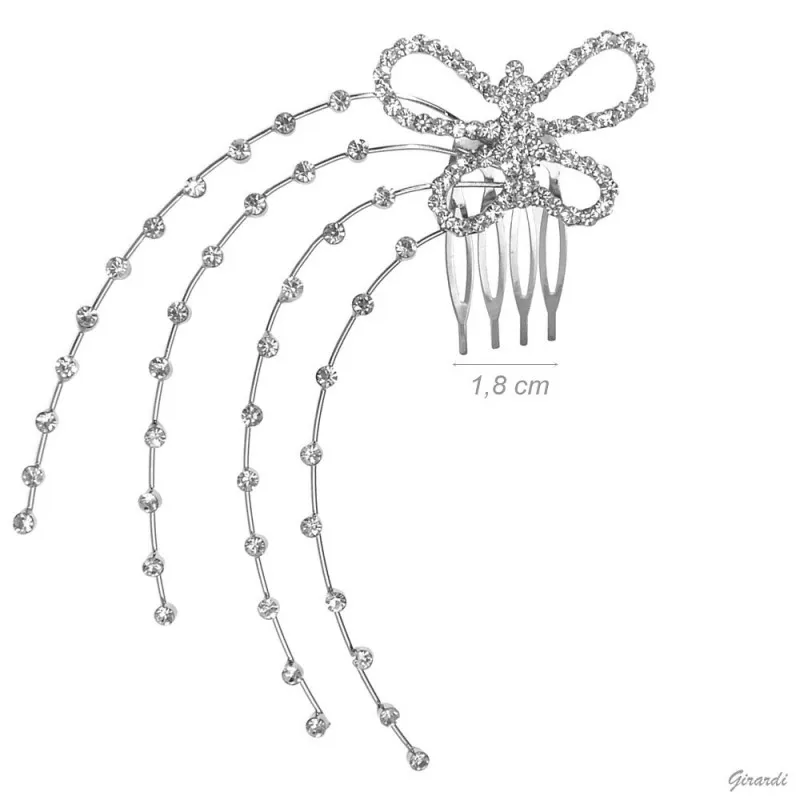 Peigne strass 6, pour une coiffure lumineuse