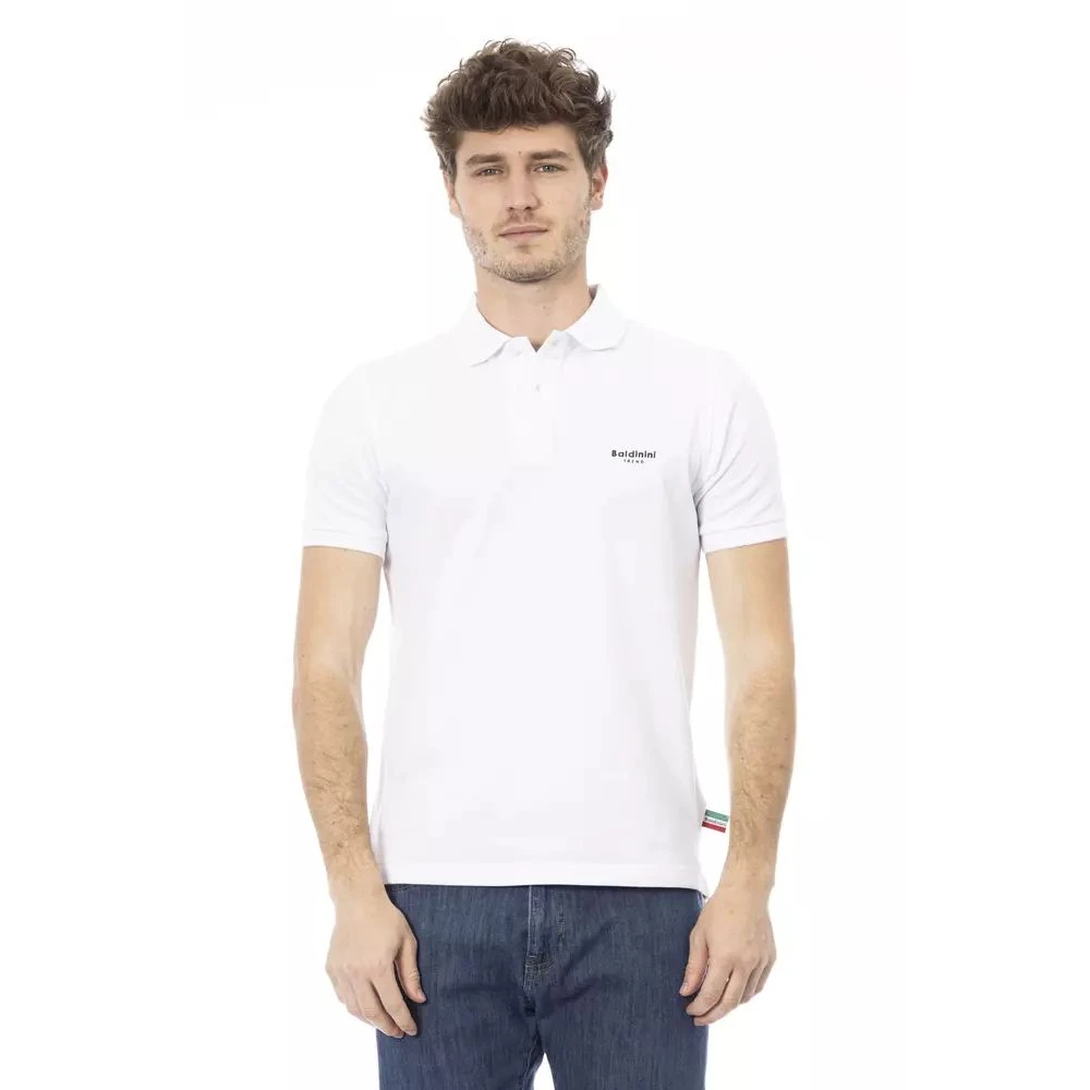 Polo blanc élégant brodé