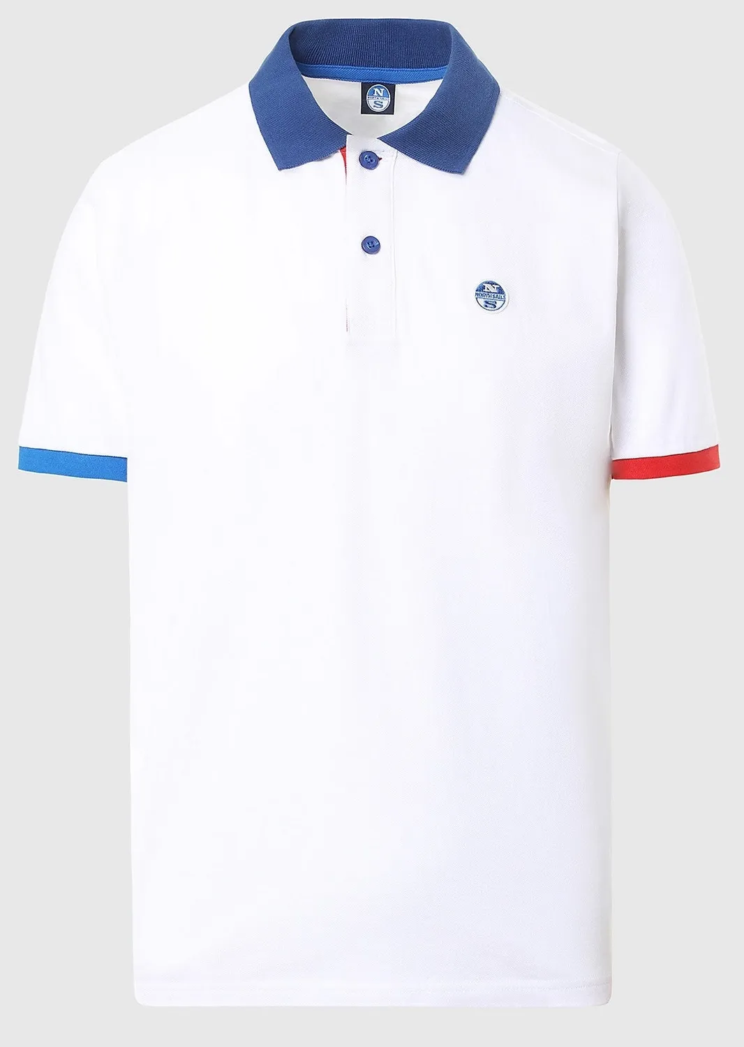 Polo North Sails Homme SS Polo Graphic White
