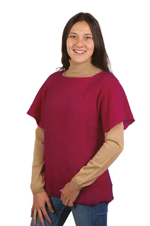 Pull mohair manches courtes  