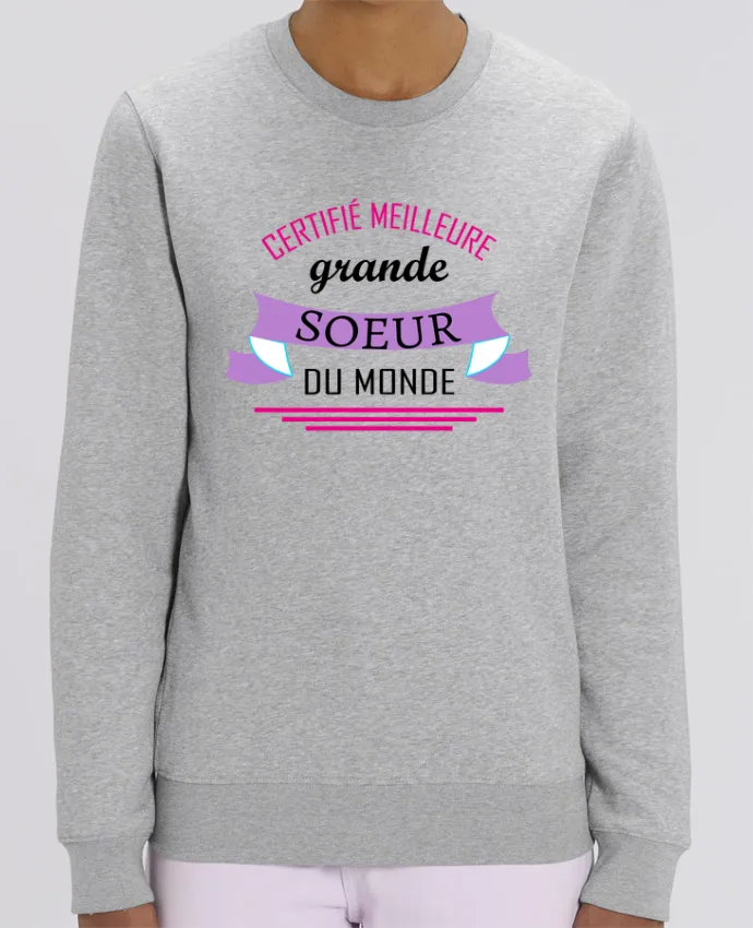 Sweat-shirt Certifié meilleure grande sœur du monde Par tunetoo