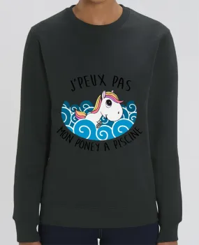 Sweat-shirt JE PEUX PAS MON PONEY A PISCINE Par FRENCHUP-MAYO