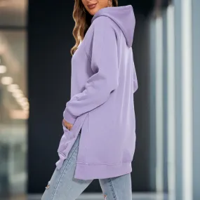 Sweat à Capuche à Coupe Décontractée pour Femmes