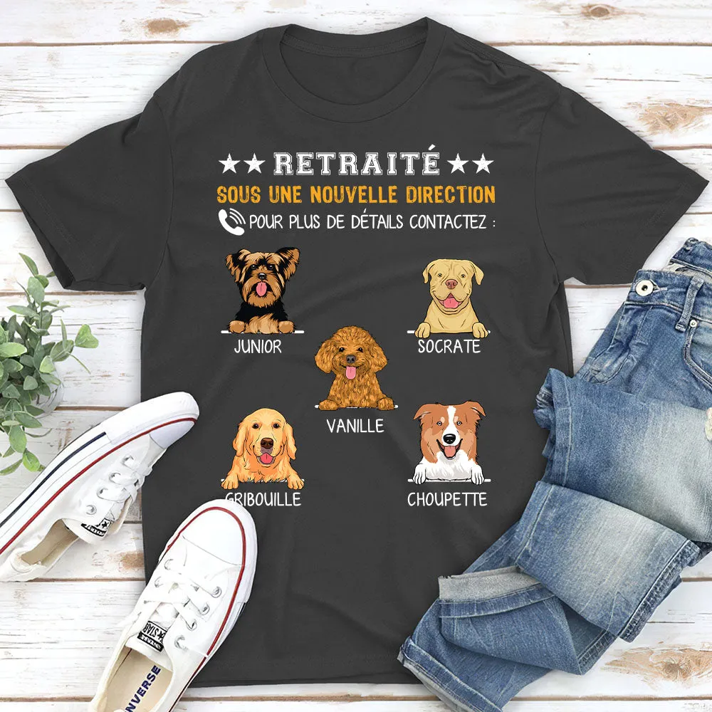 T-shirt Unisex Personnalisé - Retraité Sous Une Nouvelle Direction