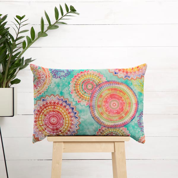 Tissu d’extérieur Canvas Mandala – menthe