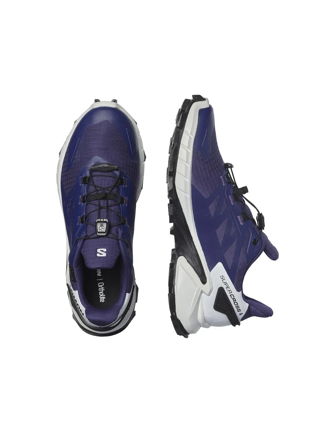 Trail Running Chaussures Salomon Supercross 4 Gore-Tex Women's Chaussures White/Black