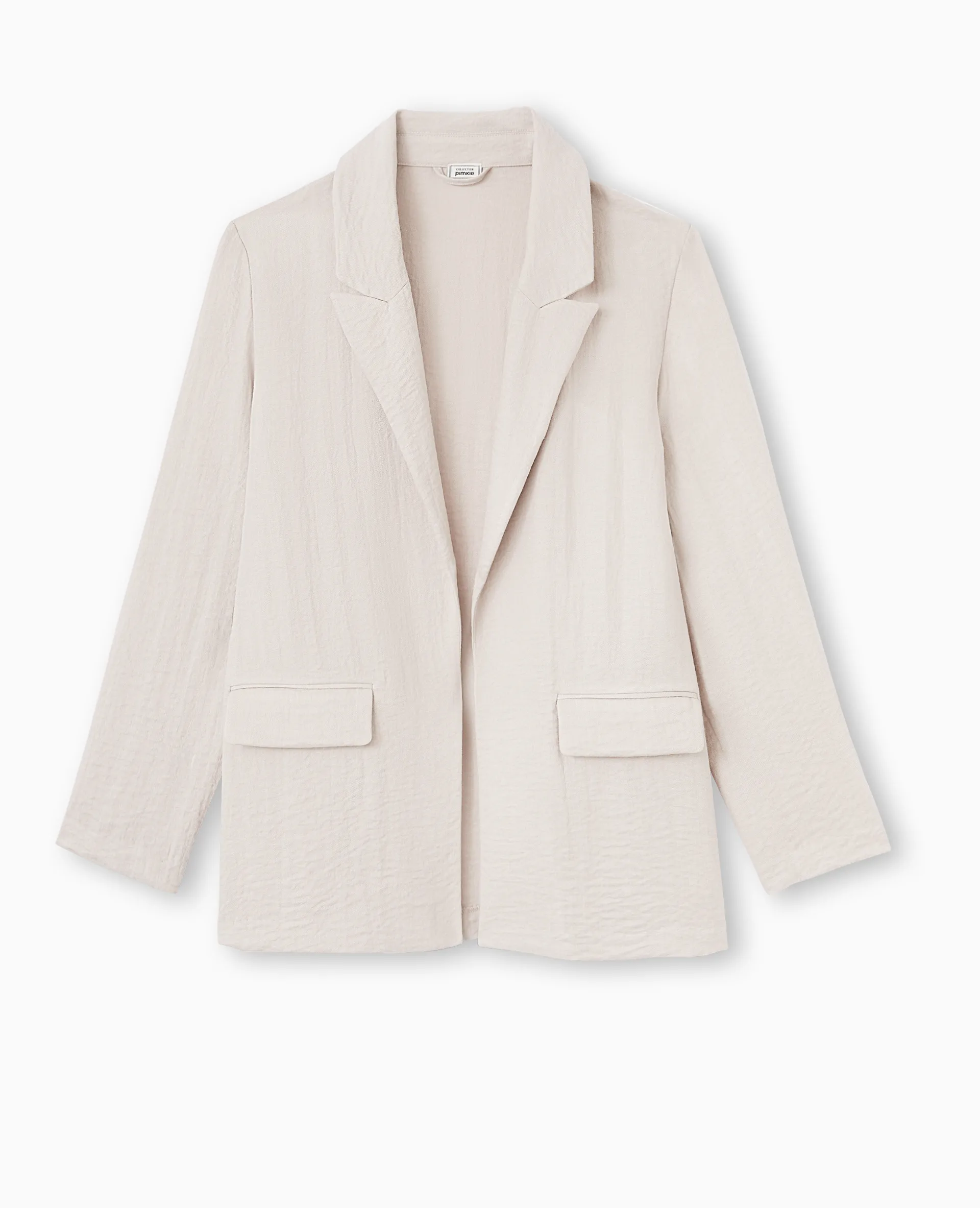 Veste blazer souple en tissu fluide