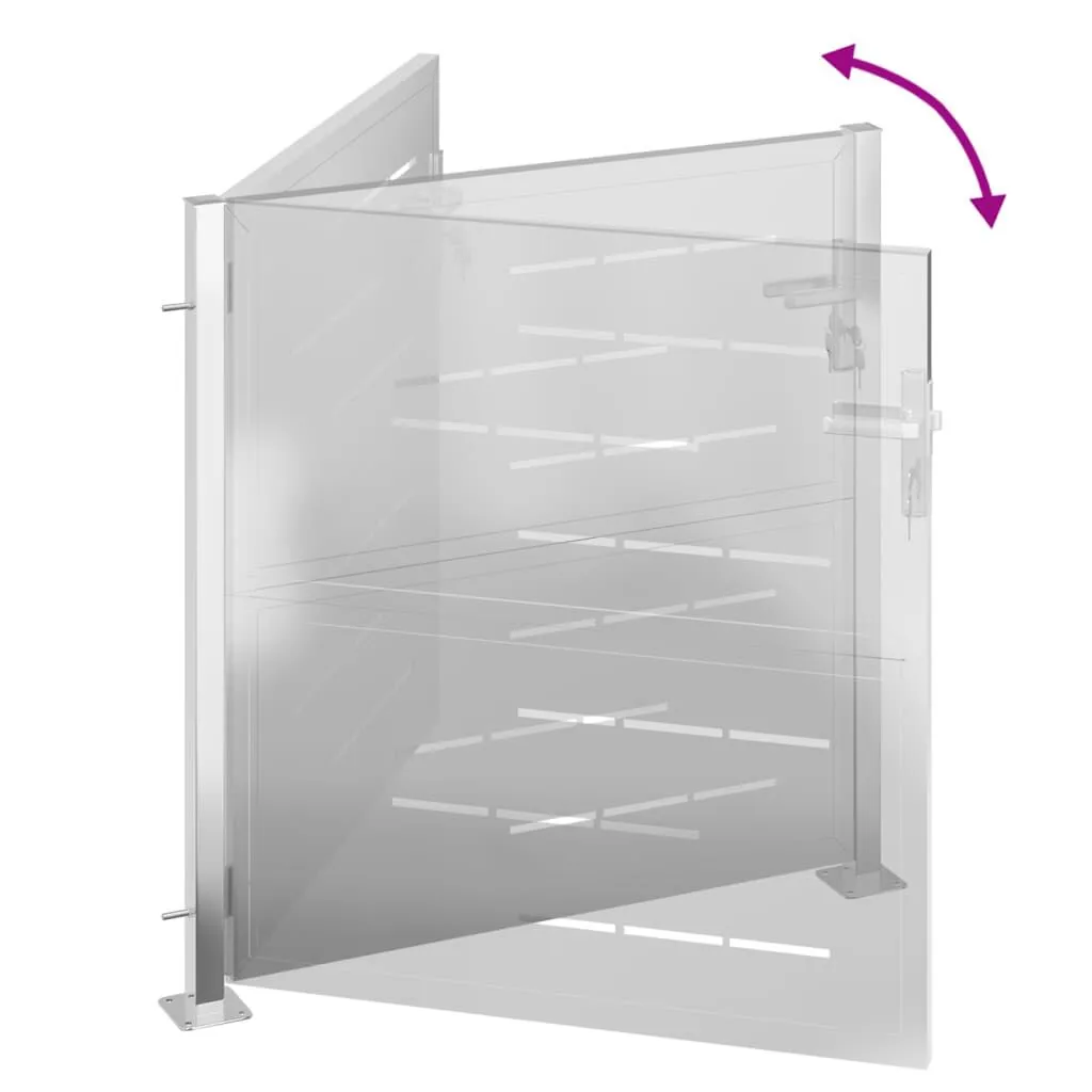 vidaXL Portail de jardin 100x100 cm acier inoxydable | vidaxl-fr